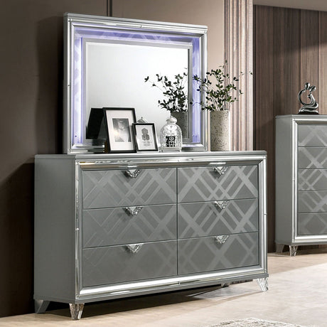 Emmeline Silver Dresser from Furniture of America - Luna Furniture