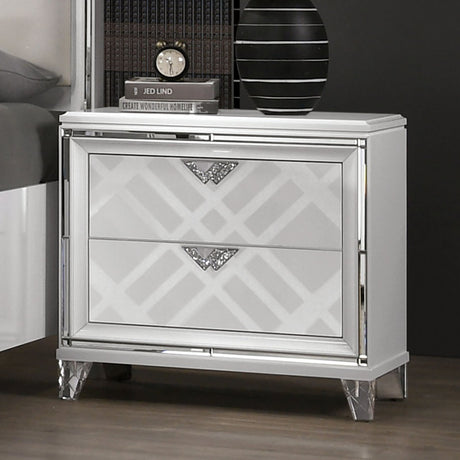 Emmeline White Night Stand from Furniture of America - Luna Furniture