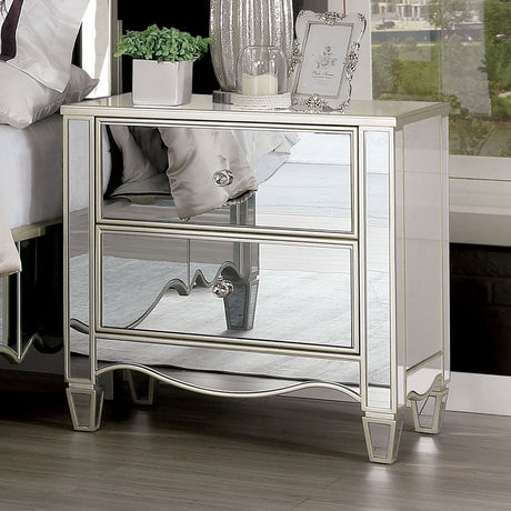 Eliora Silver Night Stand from Furniture of America - Luna Furniture