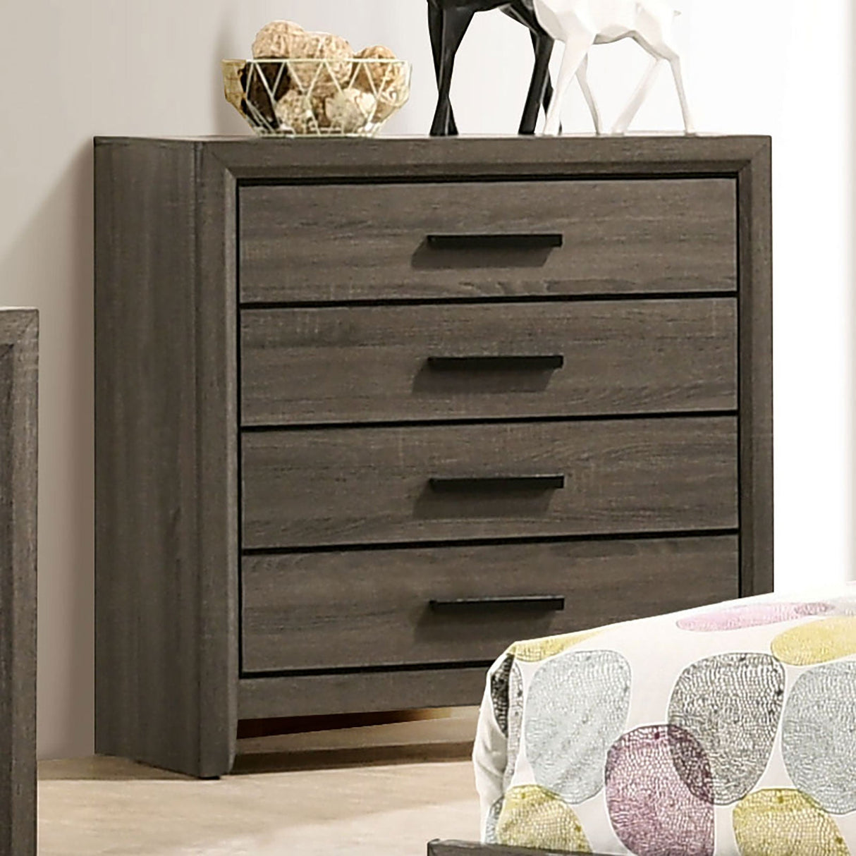 Roanne Gray Chest from Furniture of America - Luna Furniture