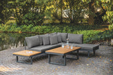 San Jose Gun Metal/Natural/Gray Modular Sectional from Furniture of America - Luna Furniture