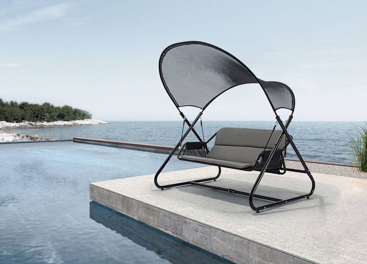 Sandor Black Swing Chair from Furniture of America - Luna Furniture