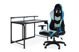 Lynxtyn Black Home Office Desk and Chair -  Ashley - Luna Furniture