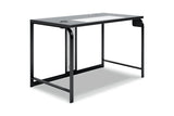 Lynxtyn Black Home Office Desk and Chair -  Ashley - Luna Furniture