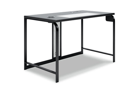 Lynxtyn Black Home Office Desk and Chair -  Ashley - Luna Furniture