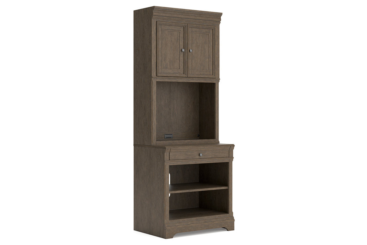 Janismore Weathered Gray Bookcase from Ashley - Luna Furniture