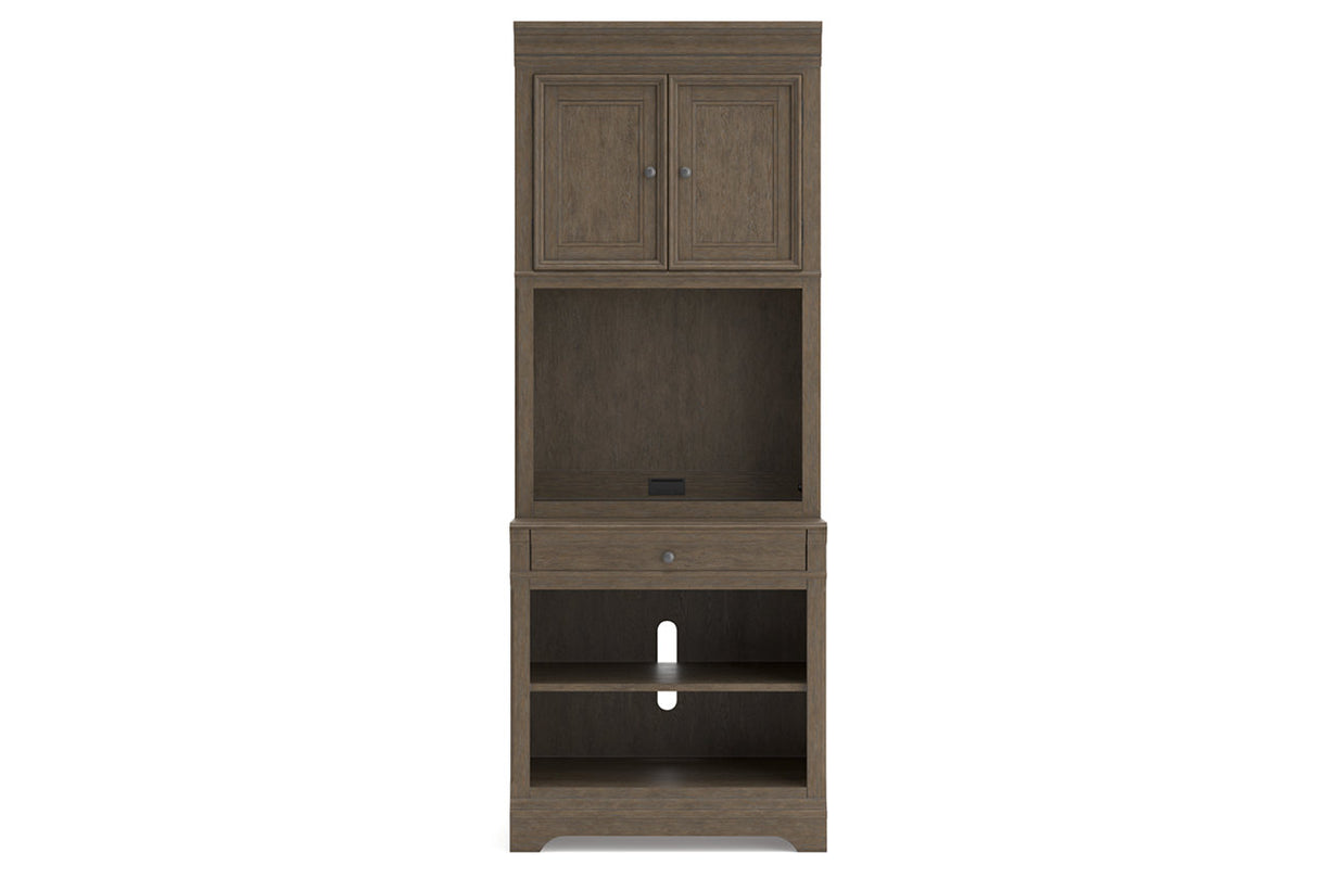 Janismore Weathered Gray Bookcase from Ashley - Luna Furniture