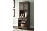 Janismore Weathered Gray Bookcase from Ashley - Luna Furniture