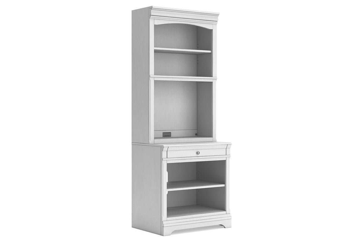 Kanwyn Whitewash Bookcase -  Ashley - Luna Furniture