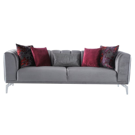 Gravita Deren Anthracite 3-Seat Sleeper Sofa -  Bellona - Luna Furniture