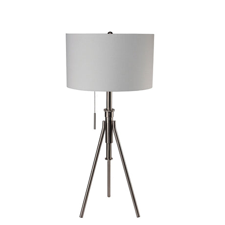 Zaya Brushed Steel Table Lamp from Furniture of America - Luna Furniture