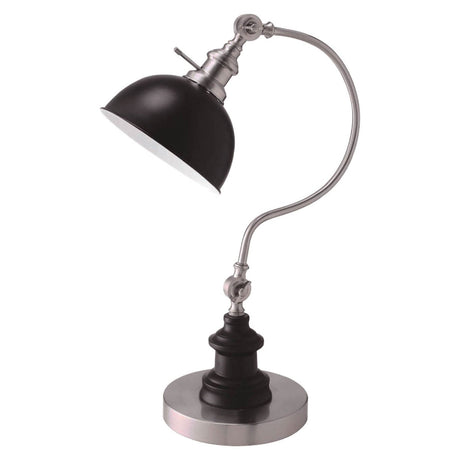 Briar Stain Nickel Table Lamp from Furniture of America - Luna Furniture