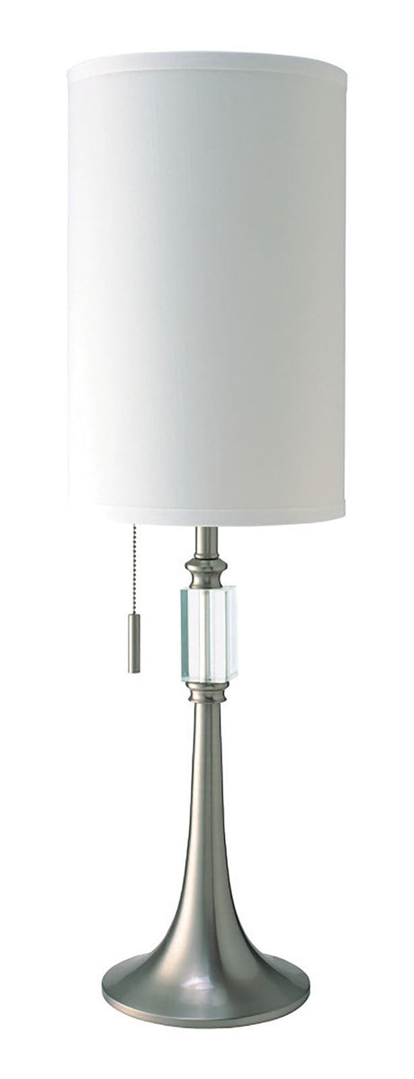 Aya White/Silver Table Lamp from Furniture of America - Luna Furniture