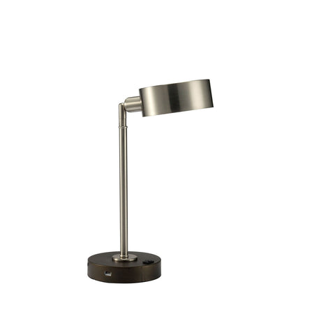 Gail Stain Nickel Table Lamp from Furniture of America - Luna Furniture