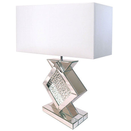 Desma Champagne/White Table Lamp from Furniture of America - Luna Furniture