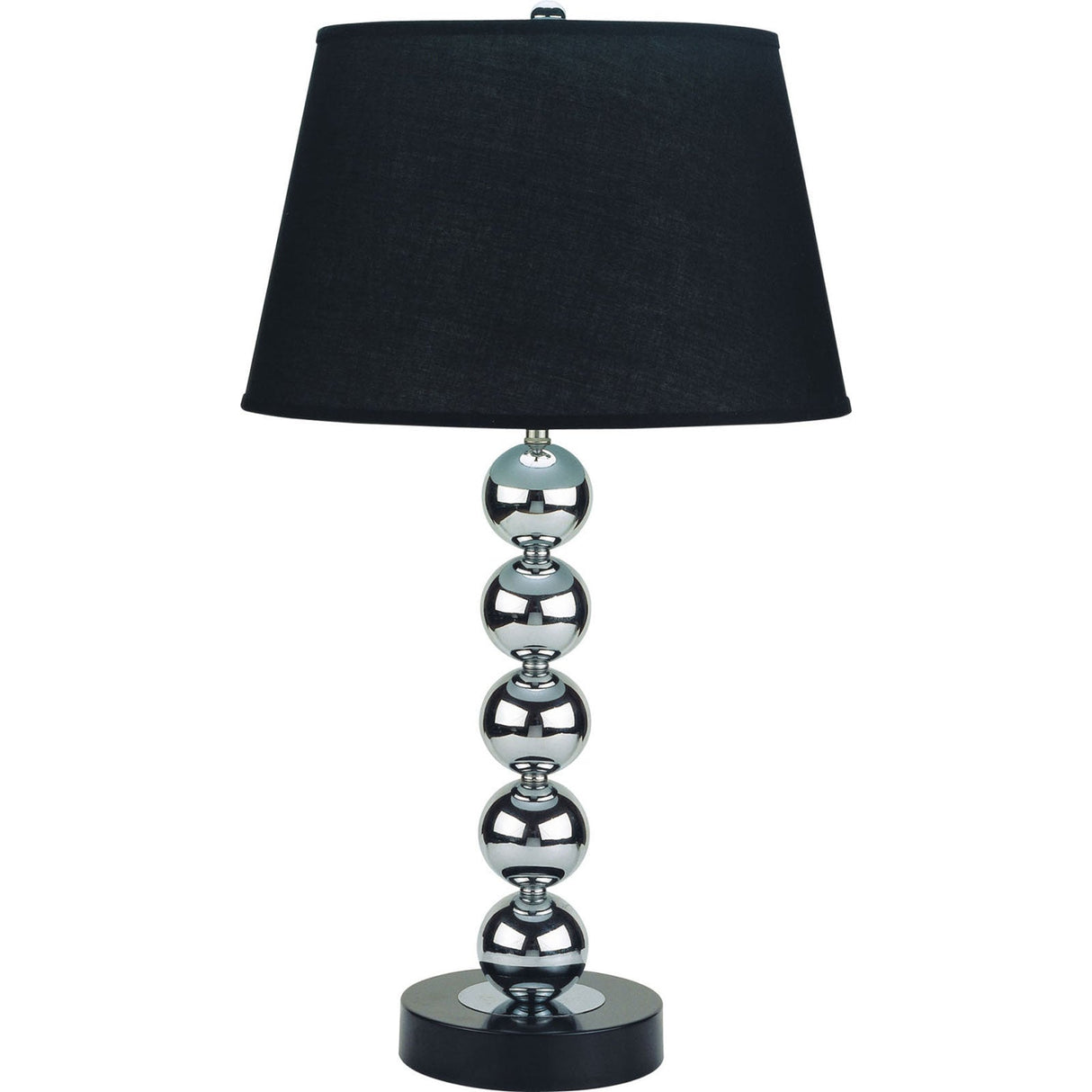 Opal Silver/Black Table Lamp from Furniture of America - Luna Furniture