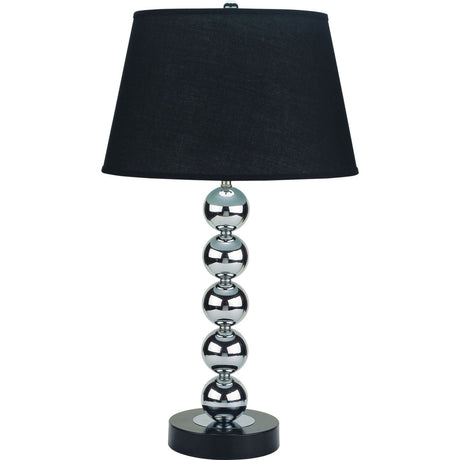 Opal Silver/Black Table Lamp, Set of 2 from Furniture of America - Luna Furniture