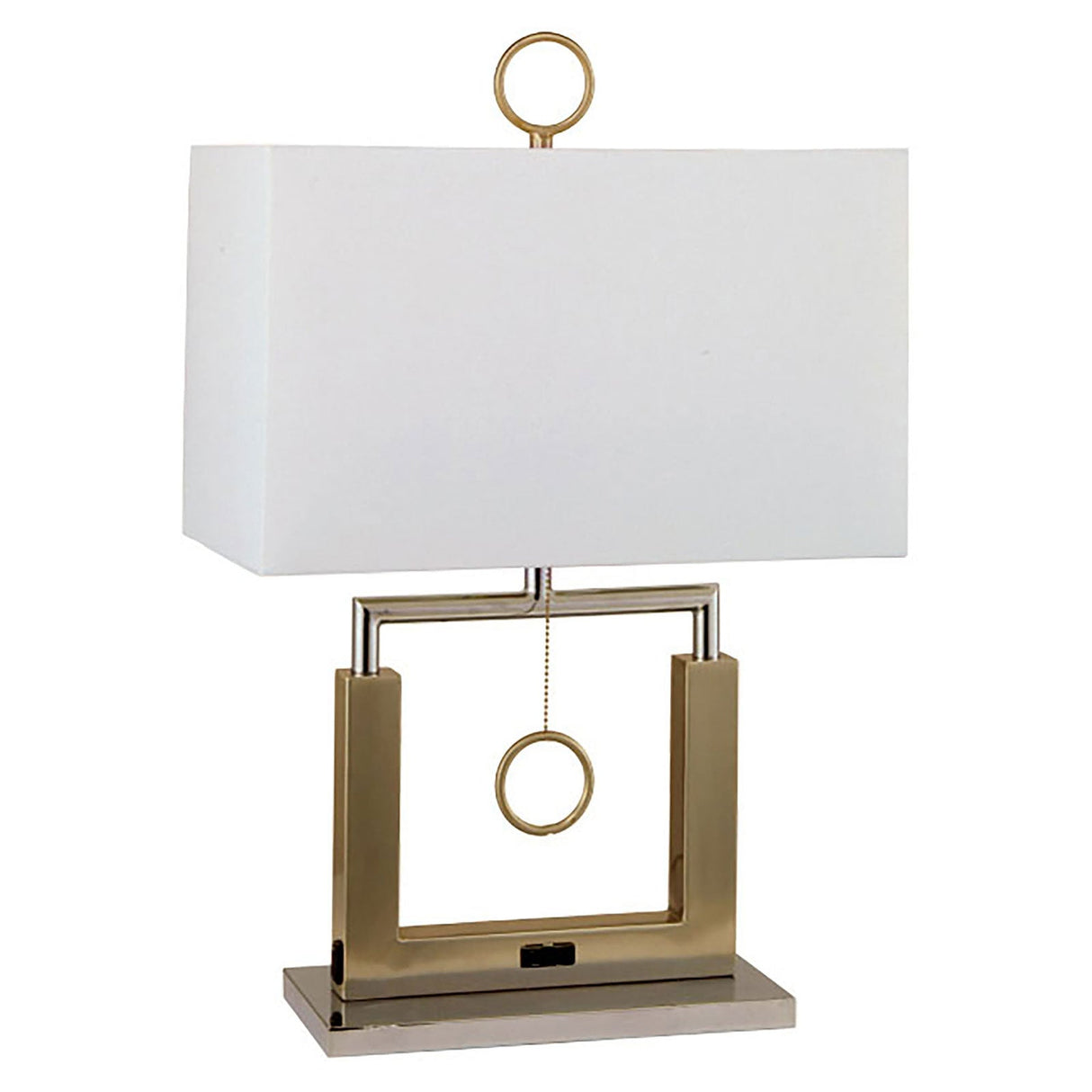 Jessica Chrome Table Lamp from Furniture of America - Luna Furniture