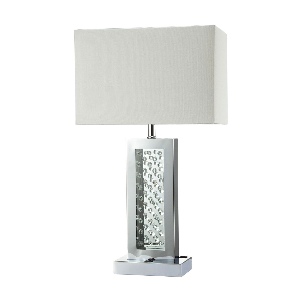 Abbi Chrome Table Lamp from Furniture of America - Luna Furniture