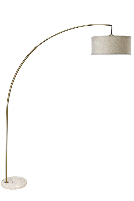 Jess Antique Gold Arch Lamp from Furniture of America - Luna Furniture