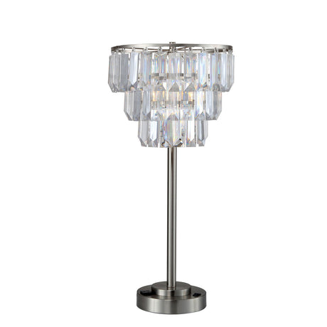 Meg Clear Table Lamp from Furniture of America - Luna Furniture