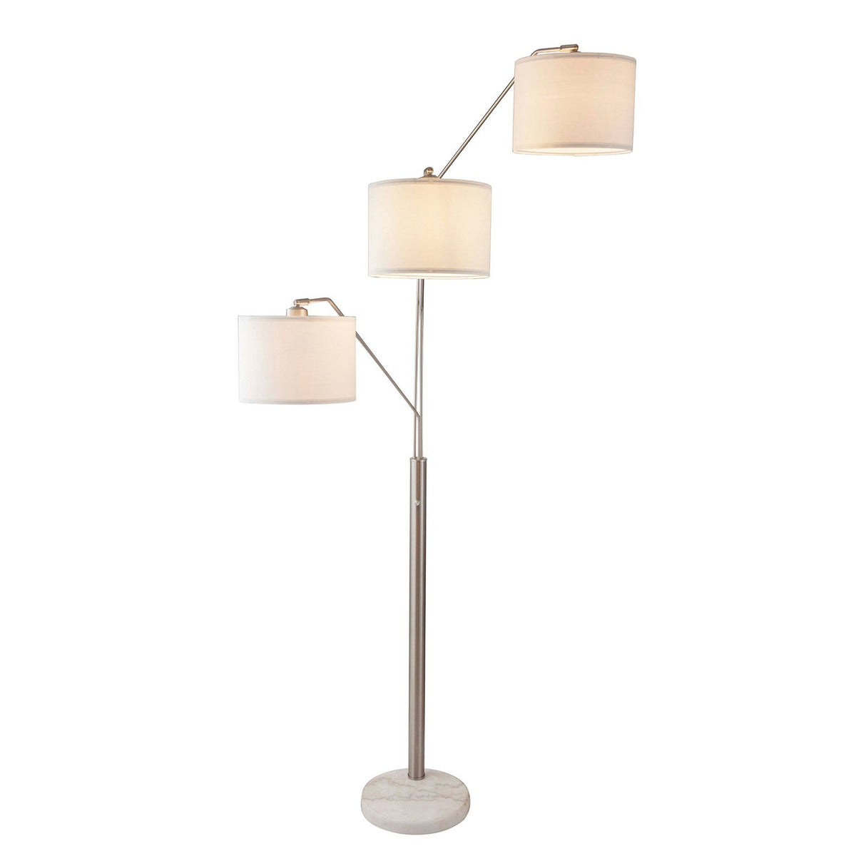 Iyanna Beige/Silver Floor Lamp from Furniture of America - Luna Furniture