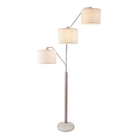 Iyanna Beige/Silver Floor Lamp from Furniture of America - Luna Furniture