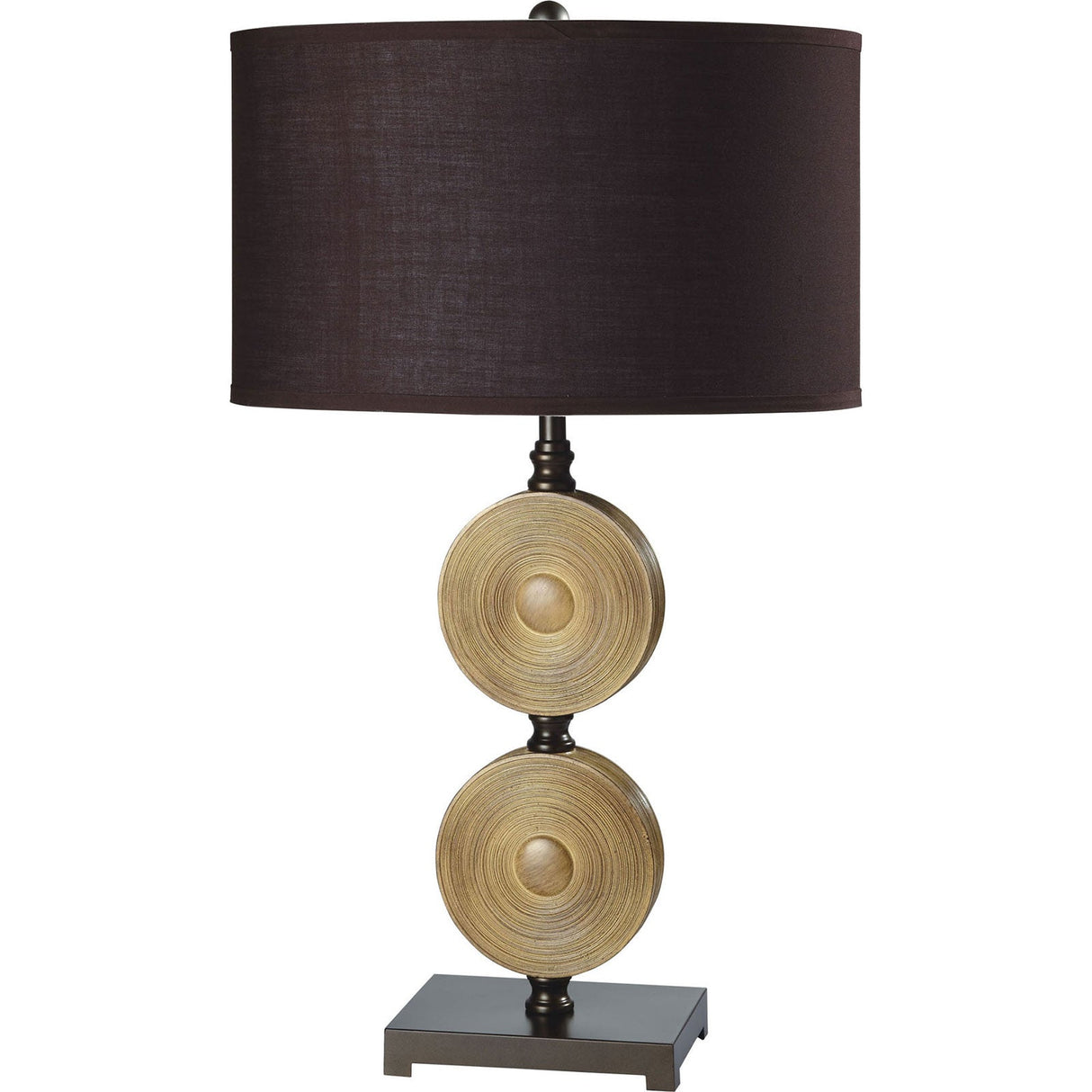 Suzy Light Caramel/Espresso Table Lamp from Furniture of America - Luna Furniture