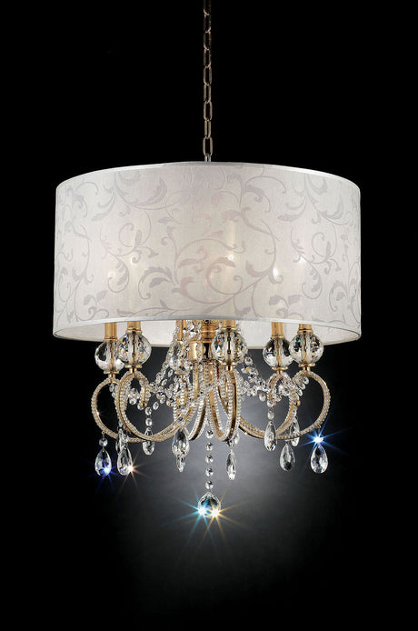 Deborah Gold Ceiling Lamp from Furniture of America - Luna Furniture