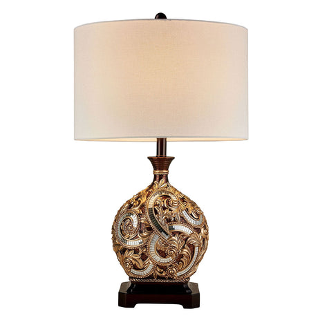 Guadalupe Gold/Brown Table Lamp from Furniture of America - Luna Furniture