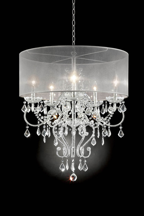 Rigel Silver Ceiling Lamp from Furniture of America - Luna Furniture