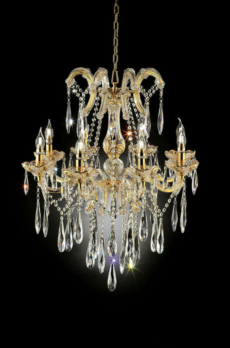 Christiana Gold Ceiling Lamp from Furniture of America - Luna Furniture