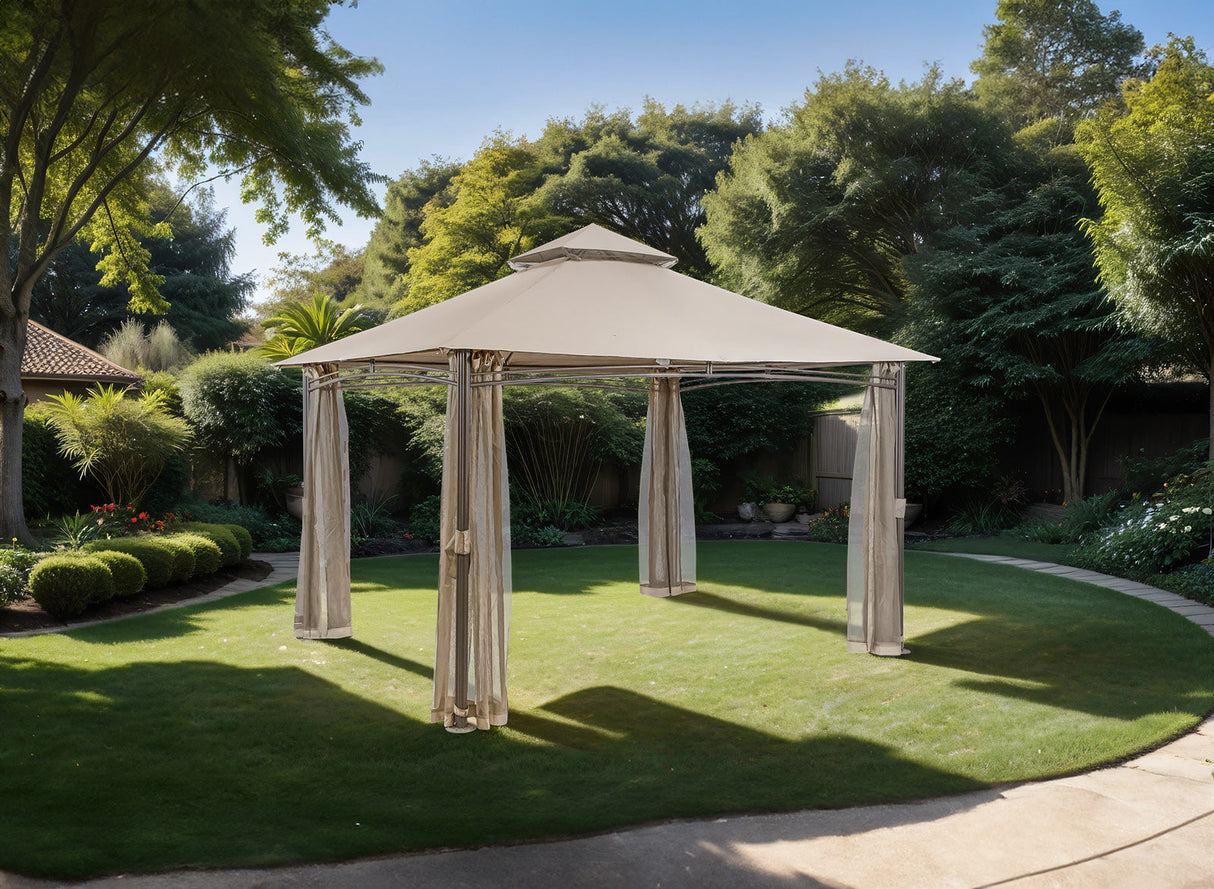 Gordola Brown Outdoor Canopy 13' X 10' from Furniture of America - Luna Furniture