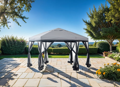 Arali Gray Hxz Pop Up Gazebo from Furniture of America - Luna Furniture