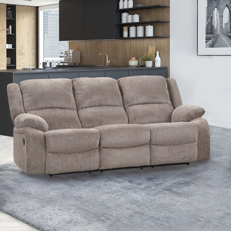 Cosimo Mocha Manual Sofa from Furniture of America - Luna Furniture