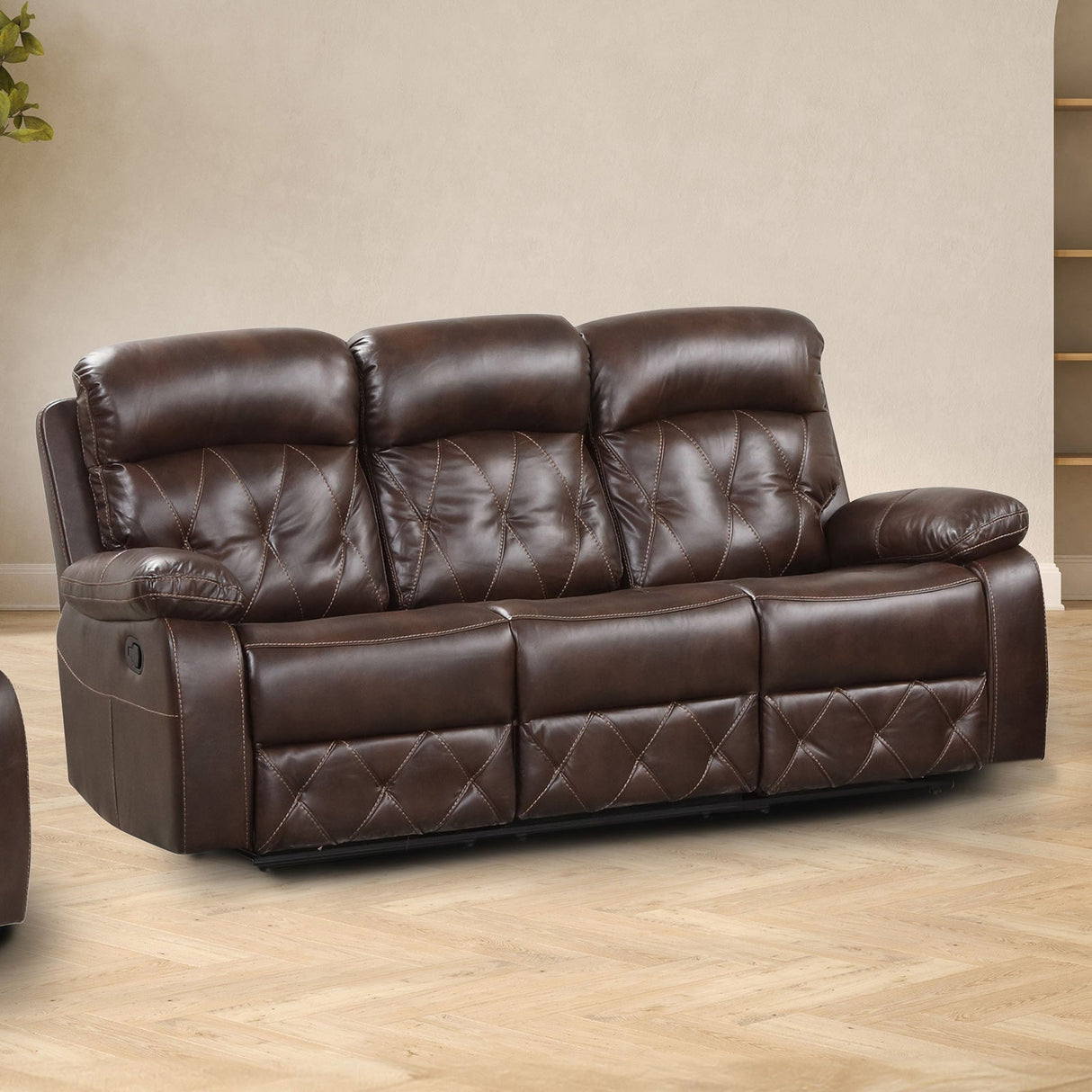 Osias Brown Manual Sofa from Furniture of America - Luna Furniture