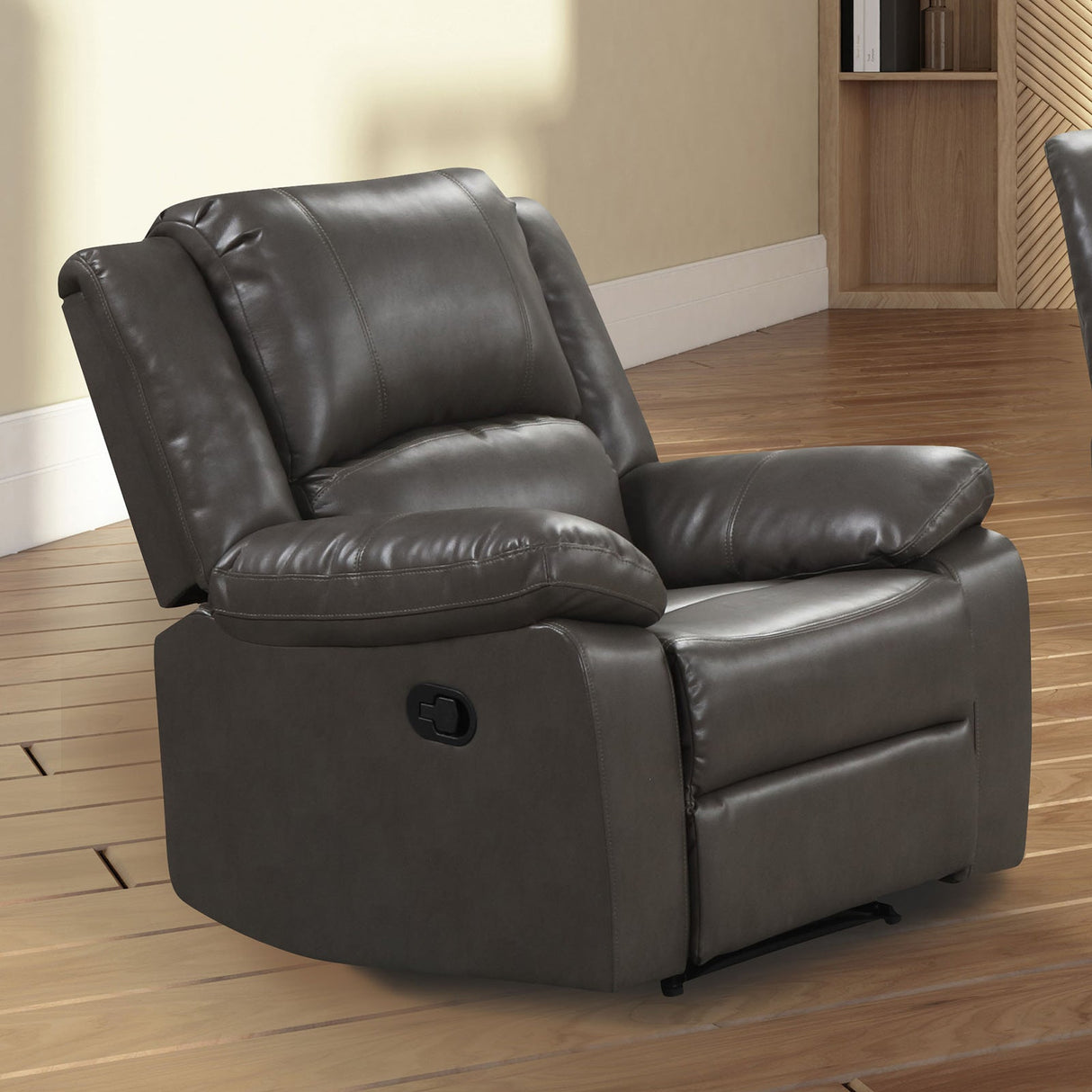 Letha Gray Glider Recliner from Furniture of America - Luna Furniture