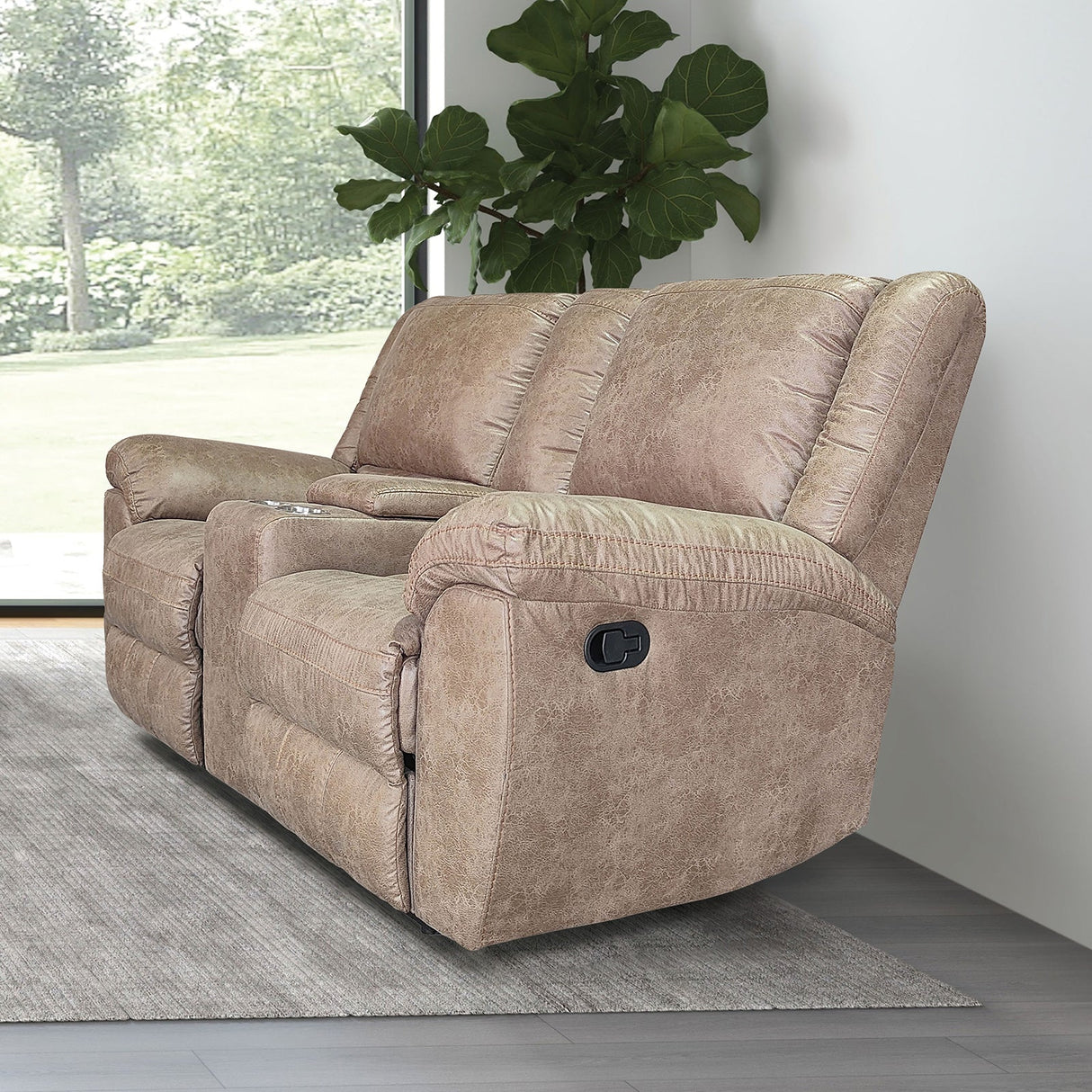 Jambi Brown Loveseat from Furniture of America - Luna Furniture