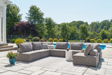 Bree Zee Brown 8-Piece Outdoor Sectional from Ashley - Luna Furniture