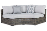 Harbor Court Gray 9-Piece Outdoor Sectional with Ottoman -  Ashley - Luna Furniture