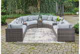 Harbor Court Gray 9-Piece Outdoor Sectional -  Ashley - Luna Furniture