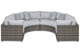 Harbor Court Gray 4-Piece Outdoor Sectional -  Ashley - Luna Furniture