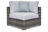 Harbor Court Gray 4-Piece Outdoor Sectional -  Ashley - Luna Furniture