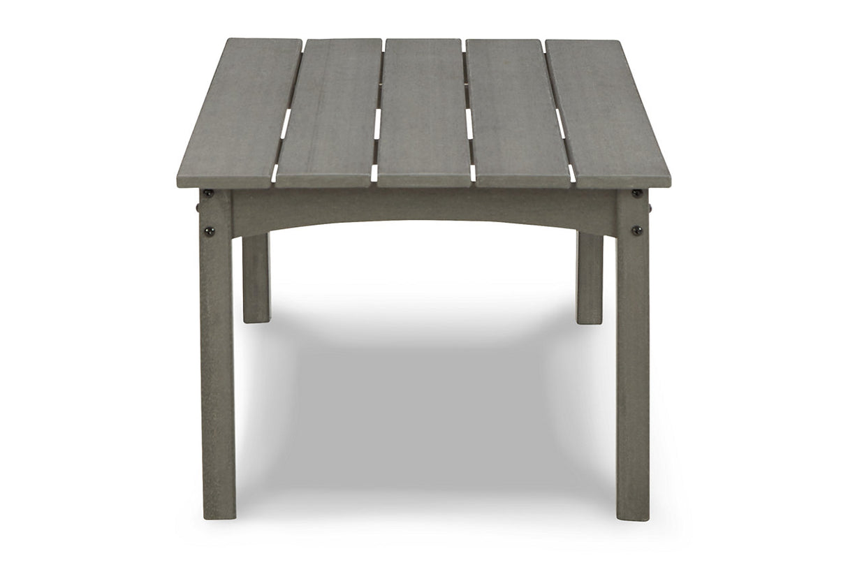 Visola Gray Outdoor Loveseat, 2 Lounge Chairs and Coffee Table -  Ashley - Luna Furniture