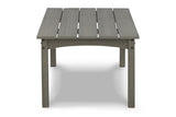 Visola Gray Outdoor Loveseat, 2 Lounge Chairs and Coffee Table -  Ashley - Luna Furniture