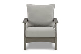 Visola Gray Outdoor Loveseat, 2 Lounge Chairs and Coffee Table -  Ashley - Luna Furniture