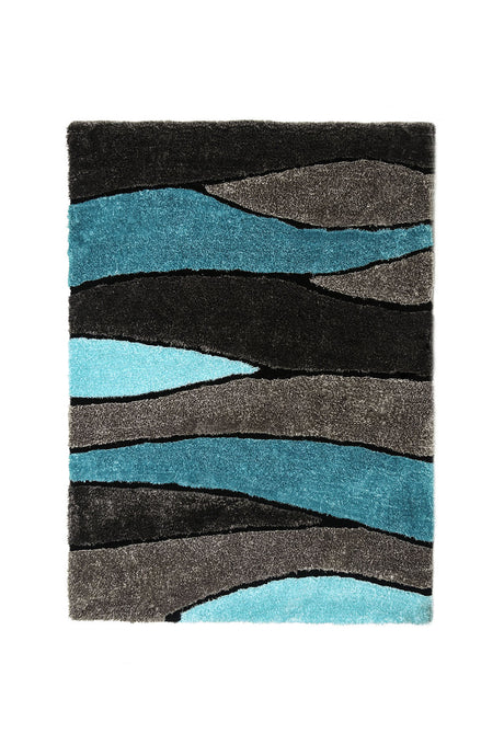 Winnipeg Gray/Blue 5' X 7' Gray & Blue Area Rug from Furniture of America - Luna Furniture