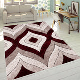 Hepsiba Drop Wine Area Rug from Furniture of America - Luna Furniture