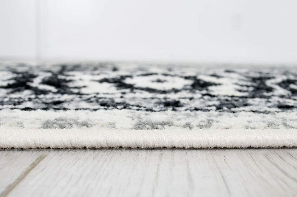 Serang Gray/Black Area Rug from Furniture of America - Luna Furniture