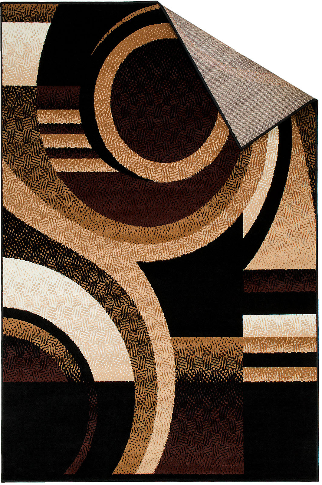 Blitar Brown/Black Area Rug from Furniture of America - Luna Furniture